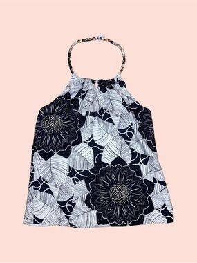 Floral Silk Halter Top